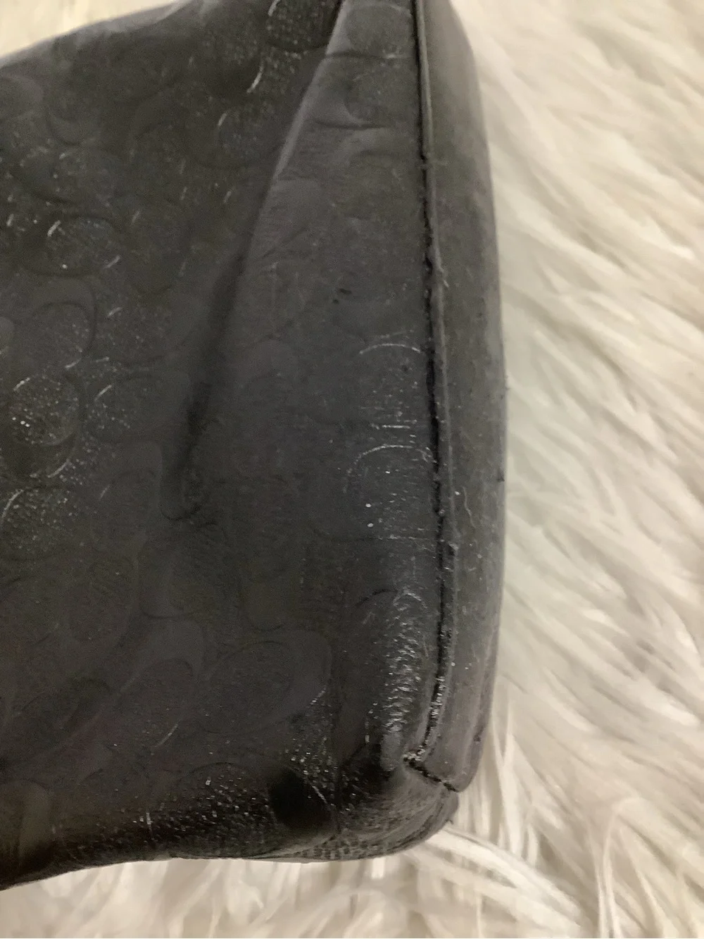 COACH Houston  Bag In Signature Leather Crossbody Black